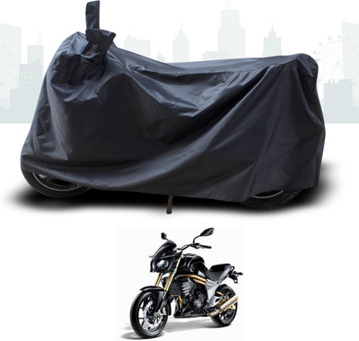 ANTHUB Two Wheeler Cover for Mahindra(Mojo, Black)