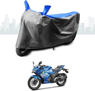 SEBONGO Two Wheeler Cover for Suzuki(Gixxer SF 250, Blue)