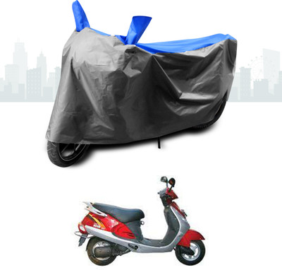 ANTHUB Two Wheeler Cover for Kinetic(Nova EX, Blue)