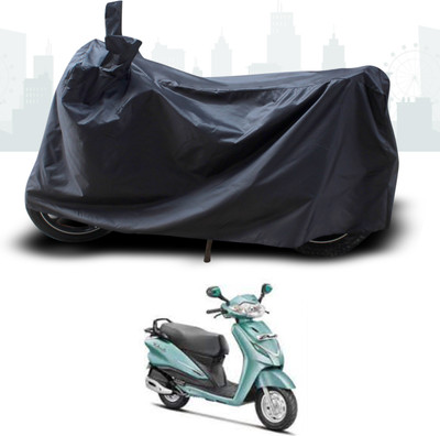 ANTHUB Two Wheeler Cover for Hero(Duet, Black)