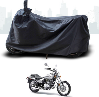 ANTHUB Two Wheeler Cover for Bajaj(Eliminator, Black)