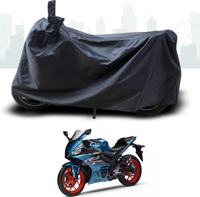 ANTHUB Two Wheeler Cover for Yamaha(YZF R3, Black)