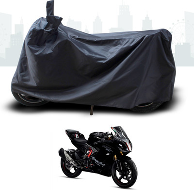 SEBONGO Two Wheeler Cover for TVS(Apache RR 310, Black)
