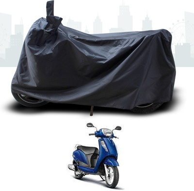 ANTHUB Two Wheeler Cover for Suzuki(New Access 125, Black)