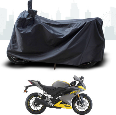 ANTHUB Two Wheeler Cover for Yamaha(YZF R15 V3.0, Black)