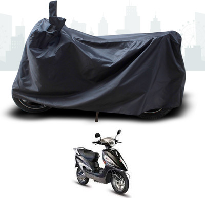SEBONGO Two Wheeler Cover for Hero(Electric Maxi, Black)