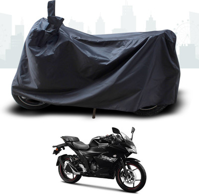 ANTHUB Two Wheeler Cover for Suzuki(Gixxer, Black)