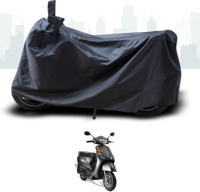 SEBONGO Two Wheeler Cover for Indus(Yo Electron, Black)