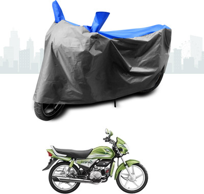 ANTHUB Two Wheeler Cover for Hero(HF Deluxe Eco, Blue)