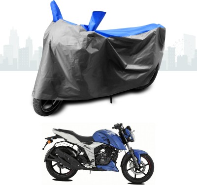 ANTHUB Two Wheeler Cover for TVS(Apache RTR 160 4V, Blue)