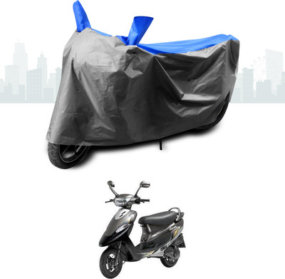SEBONGO Two Wheeler Cover for TVS(Scooty Pep+, Blue)