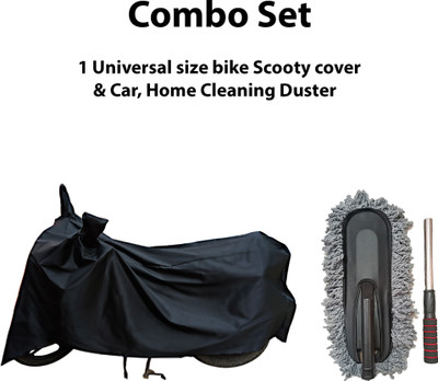 Amozkart Two Wheeler Cover for Mahindra(Black)