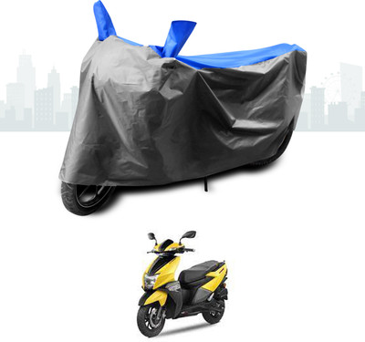 SEBONGO Two Wheeler Cover for TVS(Scooty, Blue)