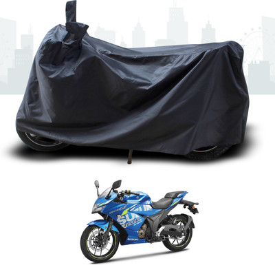 ANTHUB Two Wheeler Cover for Suzuki(Gixxer SF 250, Black)
