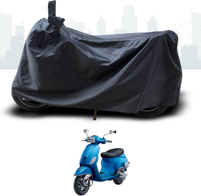 ANTHUB Two Wheeler Cover for Piaggio(Vespa VXL, Black)