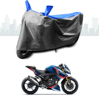 ANTHUB Two Wheeler Cover for TVS(Apache RTR 180, Blue)