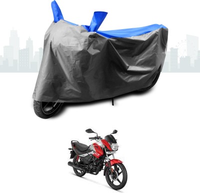 ANTHUB Two Wheeler Cover for Hero(Passion Pro i3S, Blue)