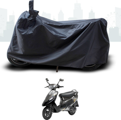 ANTHUB Two Wheeler Cover for TVS(Scooty Pep+, Black)