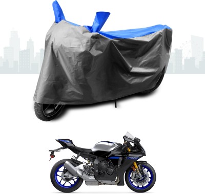 ANTHUB Two Wheeler Cover for Yamaha(YZF R1M, Blue, Grey)