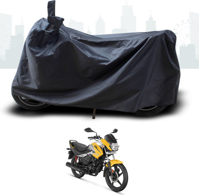 ANTHUB Two Wheeler Cover for Hero(Passion Plus, Black)