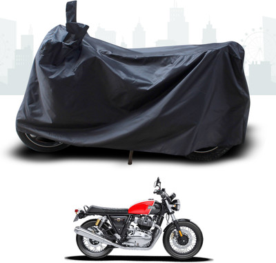 ANTHUB Two Wheeler Cover for Royal Enfield(Interceptor 650, Black)