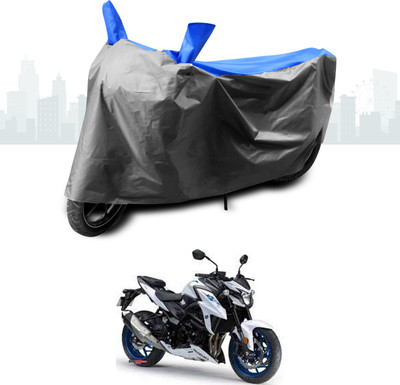 GOSHIV-car and bike accessories Two Wheeler Cover for Suzuki(GSX, Blue)