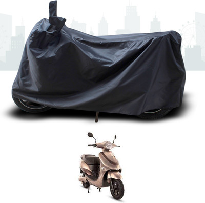 SEBONGO Two Wheeler Cover for Hero(Electric, Black)