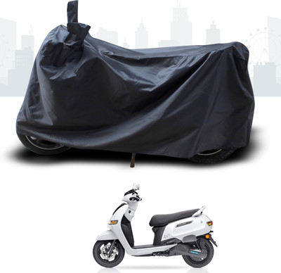 ANTHUB Two Wheeler Cover for TVS(iQube, Black)