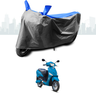 SEBONGO Two Wheeler Cover for Hero(Electric Optima, Grey)
