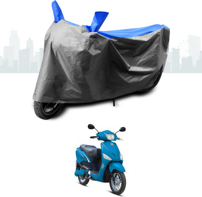 SEBONGO Two Wheeler Cover for Hero(Electric Optima Plus, Blue)
