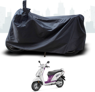 ANTHUB Two Wheeler Cover for Honda(Activa i, Black)