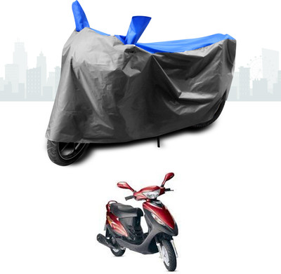 SEBONGO Two Wheeler Cover for Kinetic(Nova, Blue)