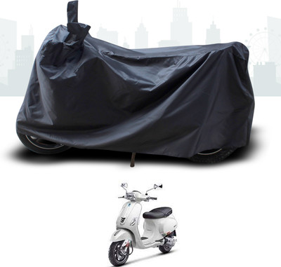 SEBONGO Two Wheeler Cover for Piaggio(Vespa SXL 150, Black)