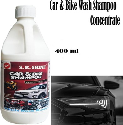 S R SHINE Car care car wash Shampoo 400ML Car Washing Liquid(400 ml)