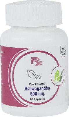 RX Healthcare Limited Ashwagandha for Immunity Booster 500 mg (Pack of 1)(60 Capsules)
