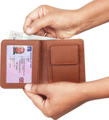 DENNY BLACQ Men Casual Tan Artificial Leather Wallet(7 Card Slots)