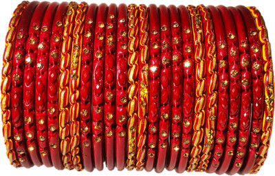 Anshi Creations Lac Bangle Set(Pack of 24)