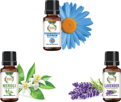 botanic garden Combo of Chamomile,Neroli,Lavender Essential Oil for Chapped Lips-10ml each(30 ml)
