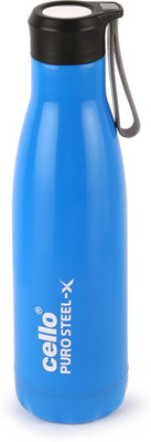 cello 480 ml Steel Bottle(Pack of 1, Blue)