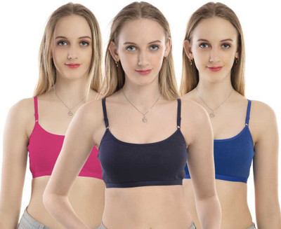 Flowsy Women Sports Non Padded Bra(Multicolor)