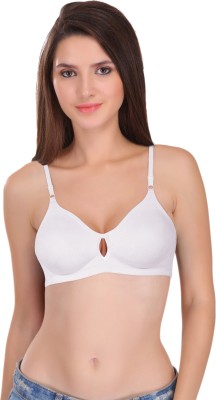 Featherline Women T-Shirt Non Padded Bra(White)