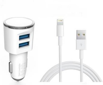 SANNO WORLD 17 W Turbo Car Charger(White, With USB Cable)