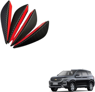 SEMAPHORE Plastic Car Bumper Guard(Black, Red, Pack of 4, Chevrolet, Captiva)