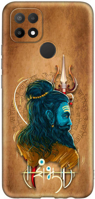 CLASSYPRINT Back Cover for Oppo A15(Beige, Blue)