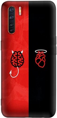 CLASSYPRINT Back Cover for Oppo A91 / Oppo F15(Red, Black)