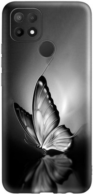 CLASSYPRINT Back Cover for Oppo A15 / Oppo A15s(White, Grey)