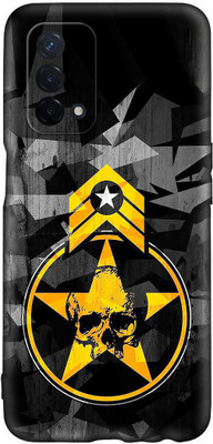 CLASSYPRINT Back Cover for Oppo A74 5G(Black, Yellow)