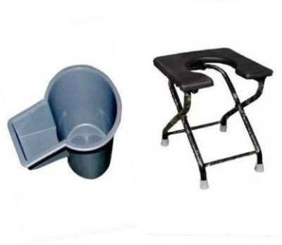 CLASORA Commode Chair(Black)