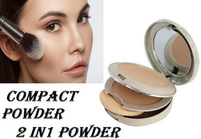 MYEONG PERFECT MAKE UP BASE LONG LASTING COMPACT POWDER 2 IN 1 POWDER Compact(BEIGE, 23 g)