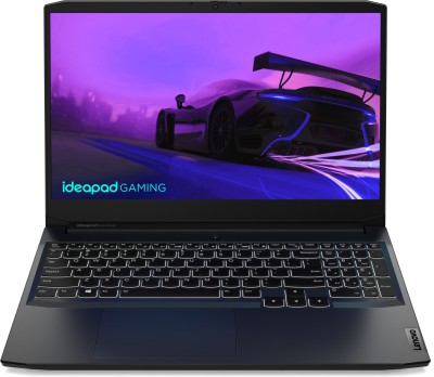 Lenovo Ideapad Gaming 3 Ryzen 5 Hexa Core AMD R5-5600H - (16 GB/512 GB SSD/Windows 11 Home/4 GB Graphics/NVIDIA GeForce RTX 3050/120 Hz) 15ACH6 Gaming Laptop(15.6 inch, Shadow Black, 2.25 kg, With MS Office)